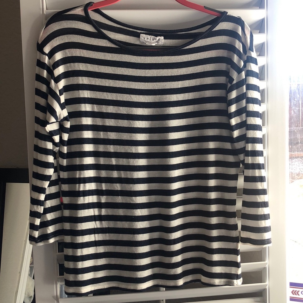 Velvet By Graham Spencer Striped Longsleeve